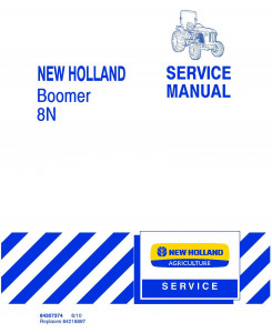 New Holland Boomer 8N Compact Tractor Service Manual