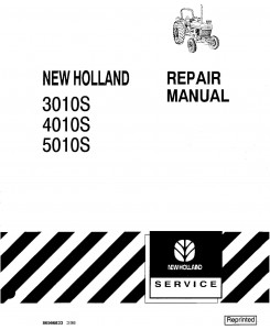 New Holland 3010S, 4010S, 5010S Tractor Service Manual