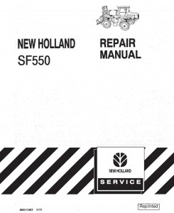New Holland SF550 Field Sprayer Service Manual