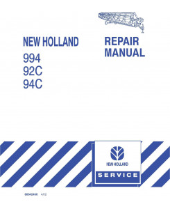 New Holland 994, 92c, 94c Grain Belt Headers Service Manual
