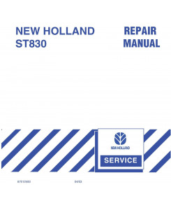 New Holland St830 Precision Tillage Service Manual