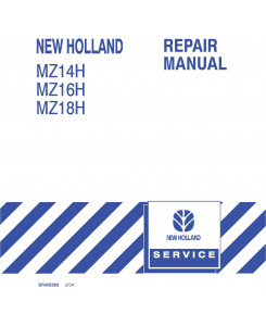New Holland MZ14H MZ16H MZ18H Zero Turn Radius Mower Service Manual