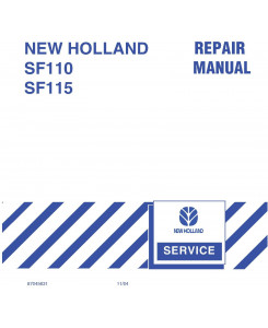 New Holland SF110, SF115 Field Sprayer Service Manual