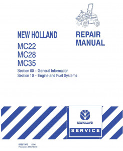 New Holland MC22 MC28 MC35 Commercial Mower Service Manual
