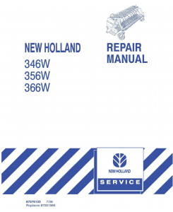 New Holland 346W, 356W, 366W SP Forage Pickup Heads Service Manual