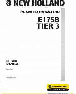 New Holland E175B Tier3 Excavator Service Manual