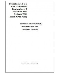 CTM170 - PowerTech 4.5L & 6.8L Diesel Engines Level 4 Fuel System w.Bosch VP44 Pump Technical Manual