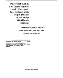 CTM284 - PowerTech 4.5L&6.8L Diesel Engines Lev.1 Electronic Fuel System w.DP201 Pump Service Manual