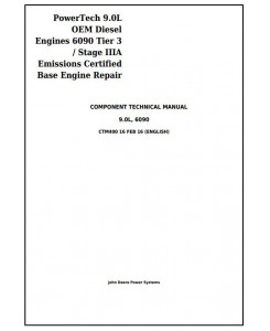 CTM400 - PowerTech 6090 9.0L Diesel Engines Tier 3 / Stage IIIA Base Engine Technical Service Manual